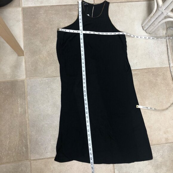 Bebe Tunic Top Split Sides Open Back Sheer Lined Romantic Whimsigoth Black Sexy - Picture 9 of 12